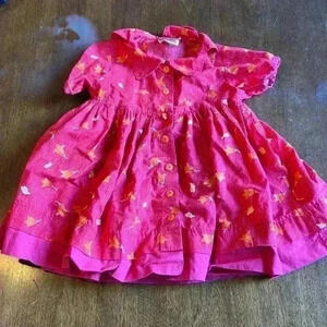 Flower dress with  petal collar